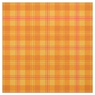Tecido Teste padrão alaranjado, vermelho e amarelo do