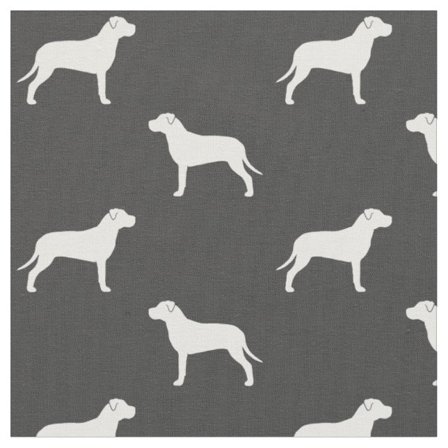Tecido Teste padrão americano das silhuetas de Terrier de (Detalhe)