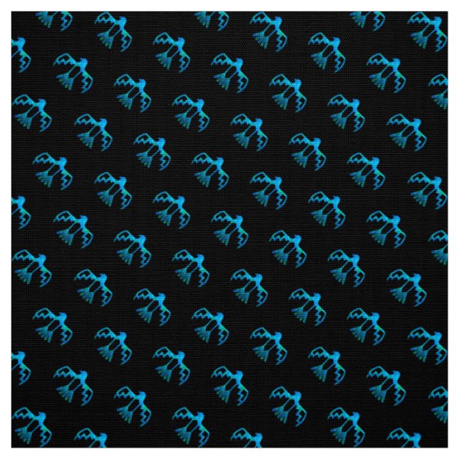 Tecido Teste padrão azul de Thunderbird (Modelo)