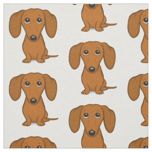 Tecido Teste padrão bonito do Dachshund