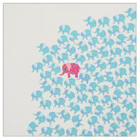 Teste padrão bonito floral do elefante da cerceta