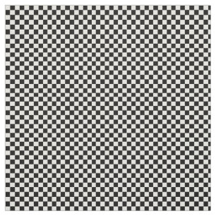Tecido Teste padrão checkered preto e branco