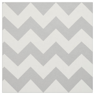 Tecido Teste padrão cinzento e branco de Chevron do