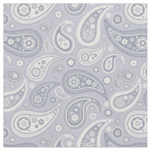 Tecido Teste padrão cinzento retro de Paisley
