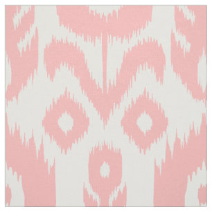 Tecido Teste padrão cor-de-rosa de Ikat