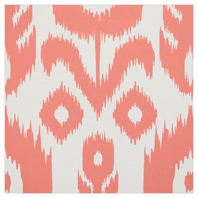 Tecido Teste padrão coral de Ikat (Modelo)