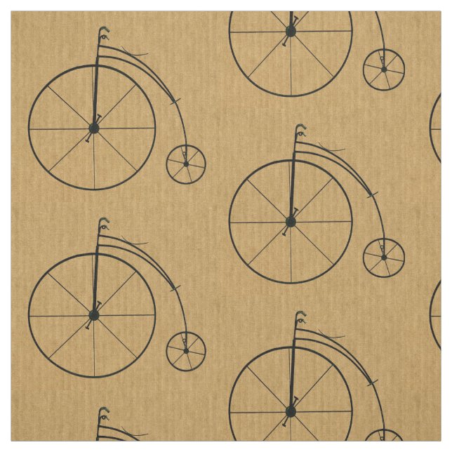 Tecido Teste padrão da bicicleta do vintage (Modelo)