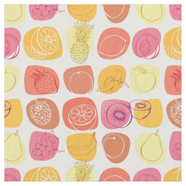 Tecido Teste padrão da fruta (Detalhe)