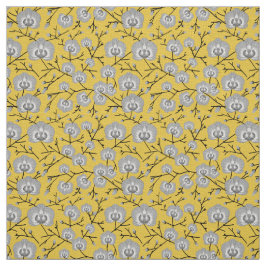 Tecido teste padrão da mostarda da orquídea