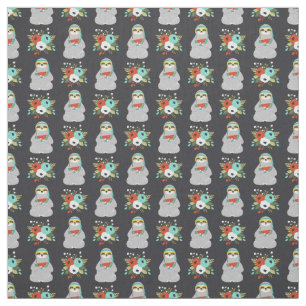 Tecido Teste padrão da preguiça da melancia