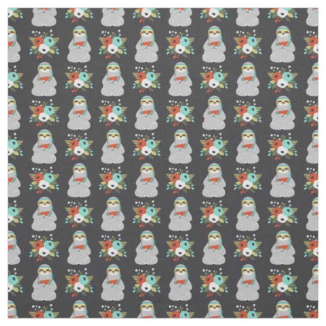 Tecido Teste padrão da preguiça da melancia (Modelo)