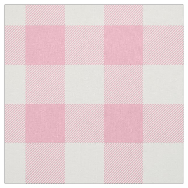 Tecido Teste padrão da verificação do búfalo de Pnk (Modelo)