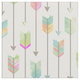 Tecido Teste padrão das setas da aguarela