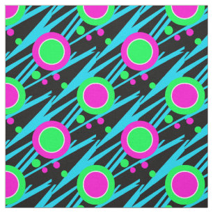 Tecido Teste padrão de bolinhas abstrato retro