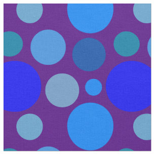 Tecido Teste padrão de bolinhas azul