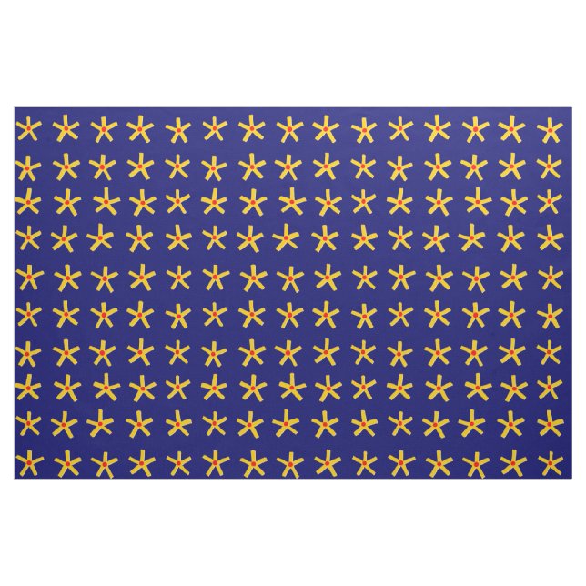 Tecido Teste padrão de estrela egípcio do estilo - azul (Fat Quarter)
