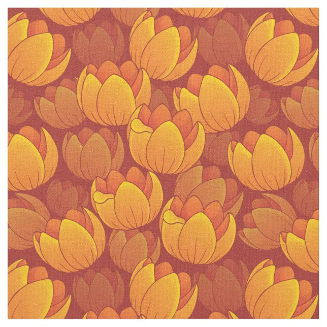 Tecido Teste padrão de flor dourado (Detalhe)