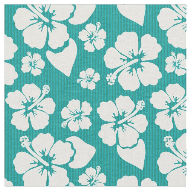 Tecido Teste padrão de flor havaiano do hibiscus (Detalhe)