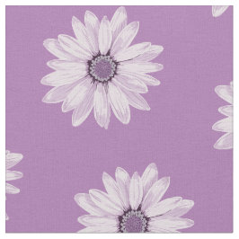 Tecido Teste padrão de flores roxo feminino floral