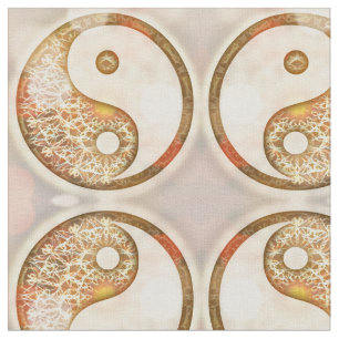 Tecido Teste padrão de Yin Yang