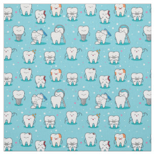 Tecido Teste padrão dental bonito