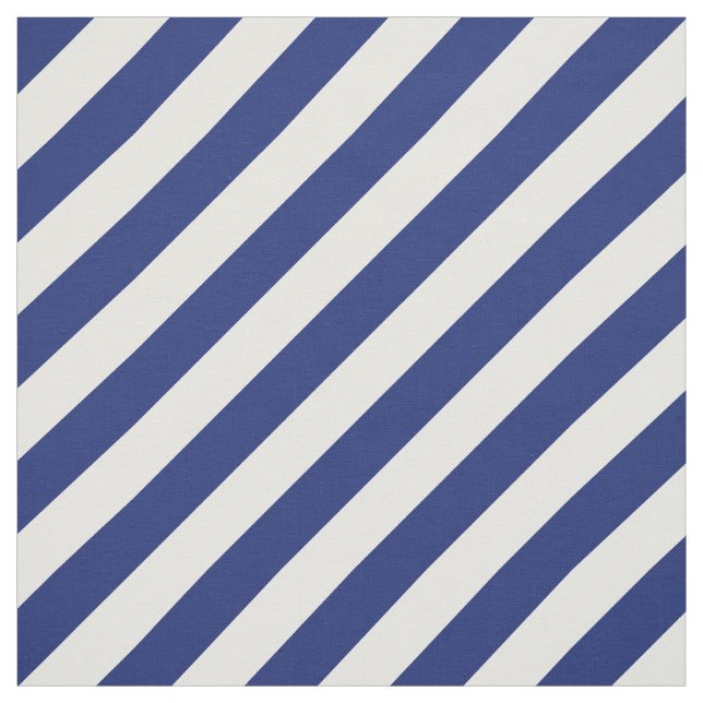 Tecido Teste padrão diagonal do azul marinho e o branco (Modelo)
