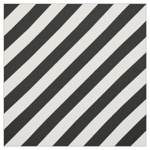 Tecido Teste padrão diagonal preto e branco das listras