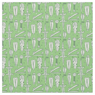 Tecido Teste padrão do crocodilo do esboço