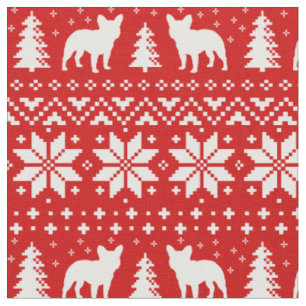 Tecido Teste padrão do estilo da camisola do Natal dos