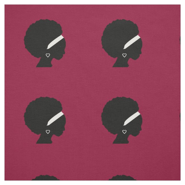 Tecido Teste padrão do estilo da mulher do afro-americano (Modelo)