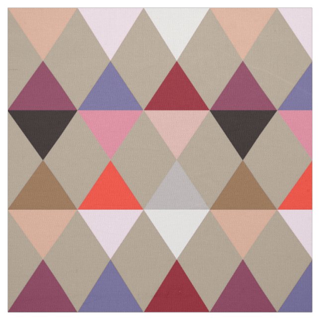 Tecido Teste padrão do Harlequin/diamante - Taupe multi (Modelo)