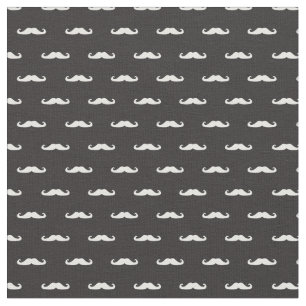 Tecido Teste padrão do hipster do bigode