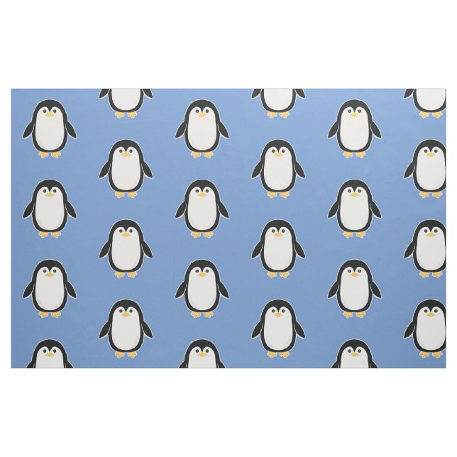 Tecido Teste padrão do pinguim do bebê (Fat Quarter)