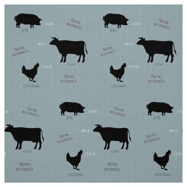 Tecido Teste padrão dos animais de fazenda (luz) (Modelo)