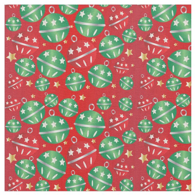 Tecido Teste padrão dos enfeites de natal de Jingle Bell (Detalhe)