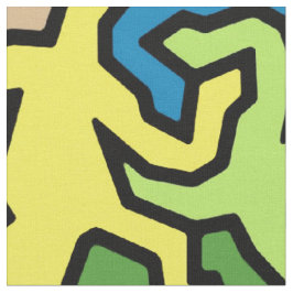 Tecido Teste padrão dos gecos do mosaico - colorido