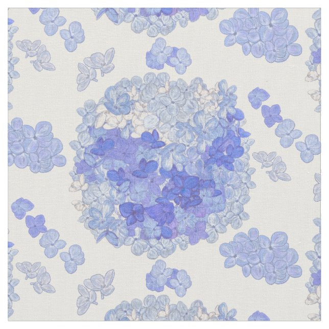 Tecido Teste padrão floral 2 do Hydrangea (Detalhe)