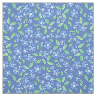 Tecido Teste padrão floral bonito do verde azul da