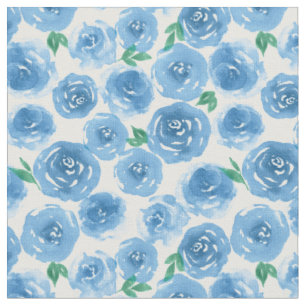 Tecido Teste padrão floral da aguarela feminino bonito d