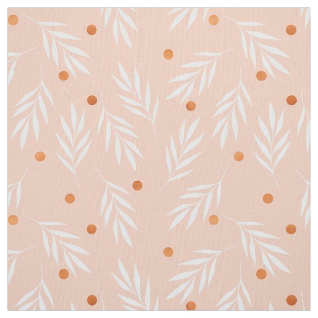Tecido Teste padrão floral das folhas do rosa moderno do (Modelo)