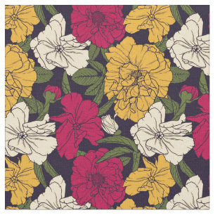 Tecido Teste padrão floral elegante