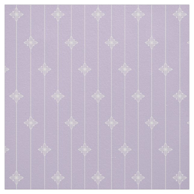 Tecido Teste padrão floral geométrico roxo Pastel (Modelo)