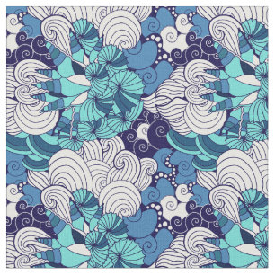 Tecido Teste padrão Funky do Seashell