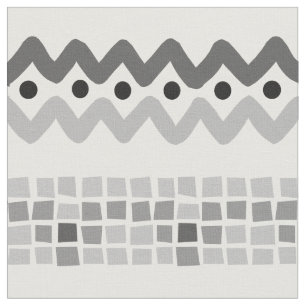 Tecido Teste padrão geométrico cinzento abstrato de