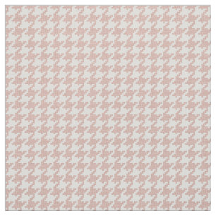 Tecido Teste padrão geométrico cor-de-rosa e branco de