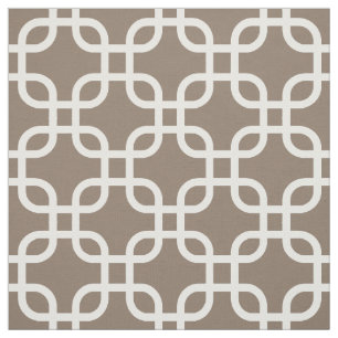 Tecido Teste padrão geométrico das relações do Taupe
