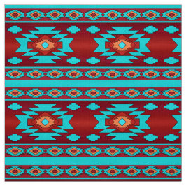 Tecido Teste padrão geométrico do sudoeste étnico