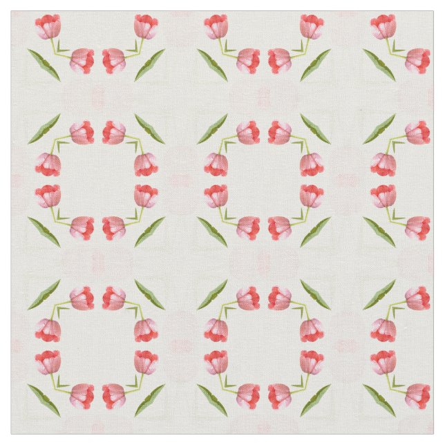 Tecido Teste padrão geométrico floral do caleidoscópio da (Detalhe)