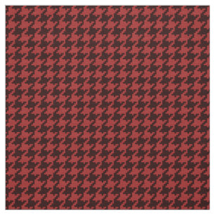 Tecido Teste padrão geométrico Textured preto vermelho 