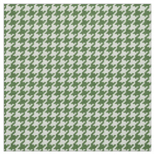 Tecido Teste padrão geométrico verde e branco de